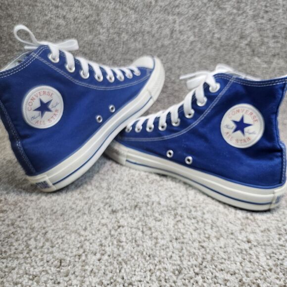Converse CONS Chuck Taylor All Star High Top Blue Shoes Mens Size 8 Womens 10 - Picture 7 of 13